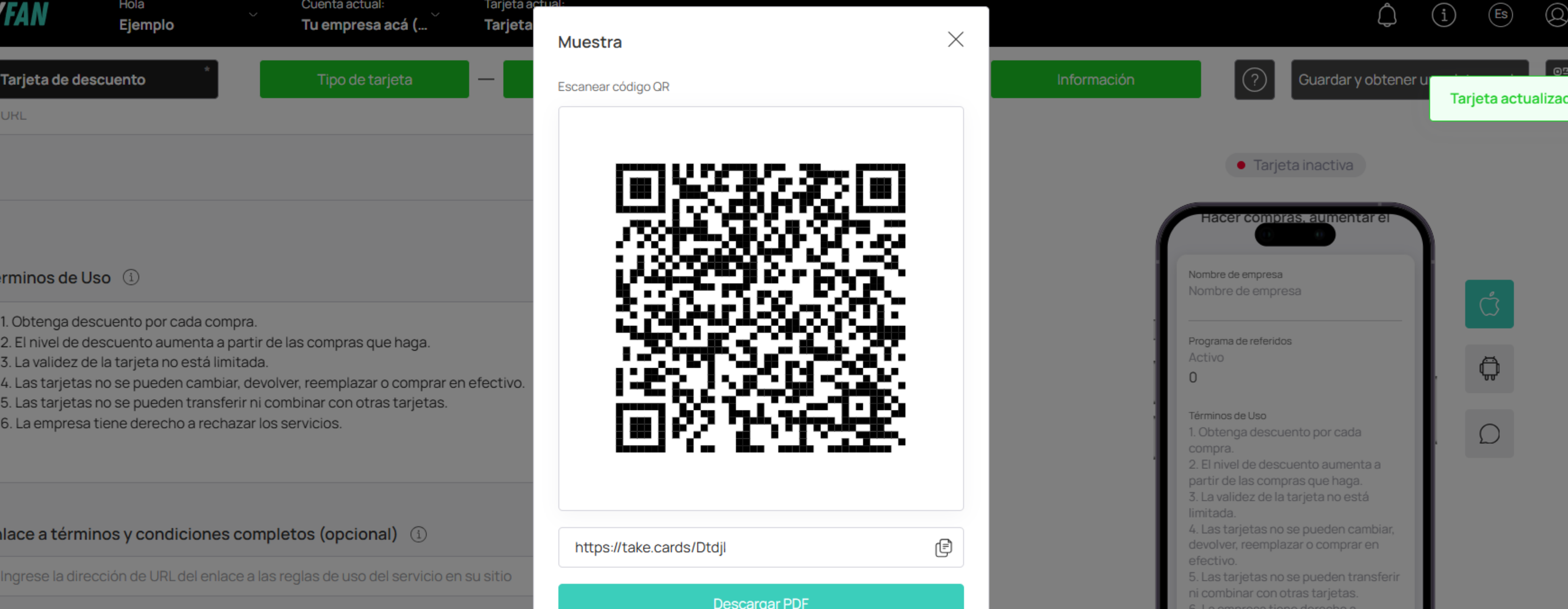 Activación Descuento