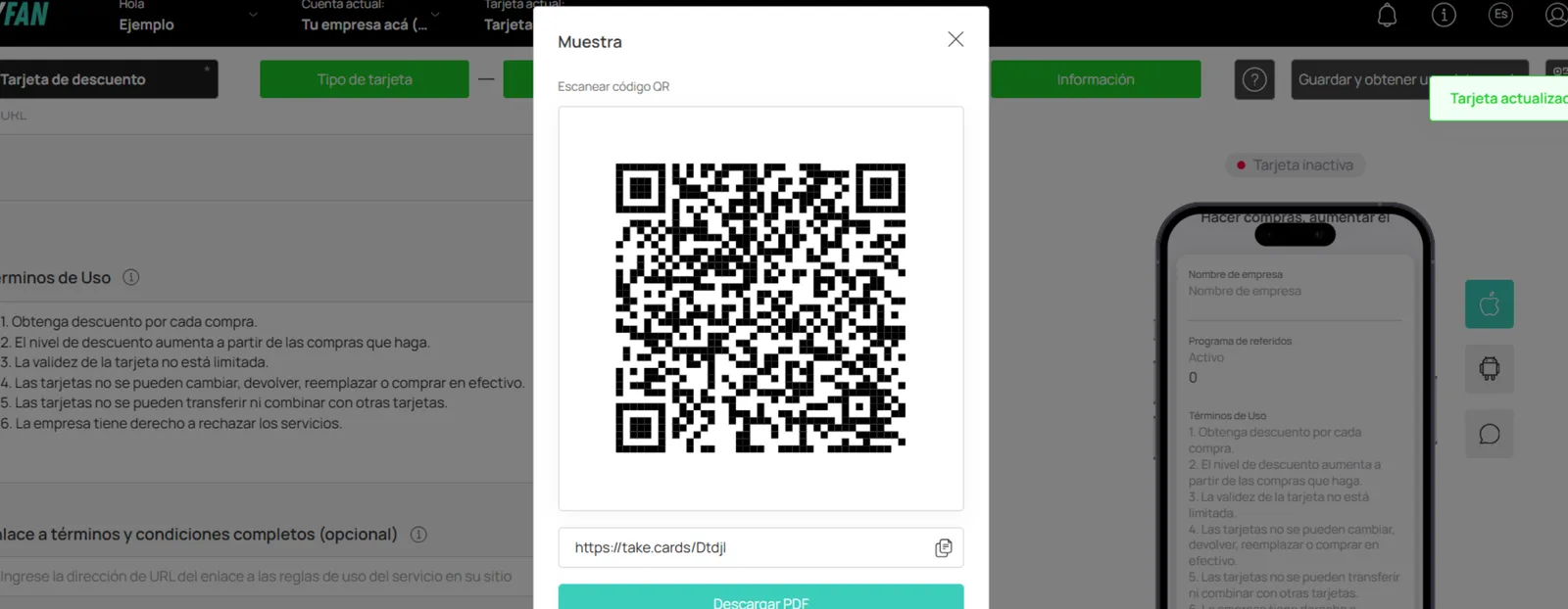 Activación Descuento