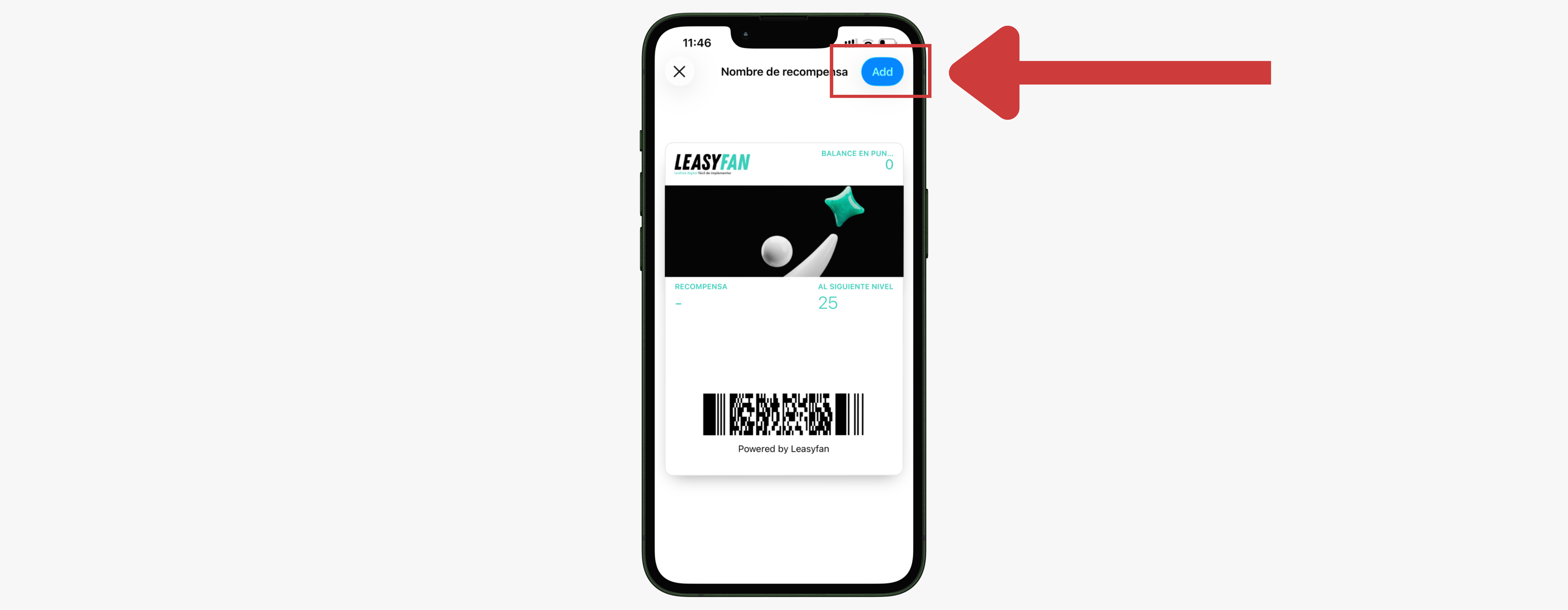 Apple Wallet / botón Agregar