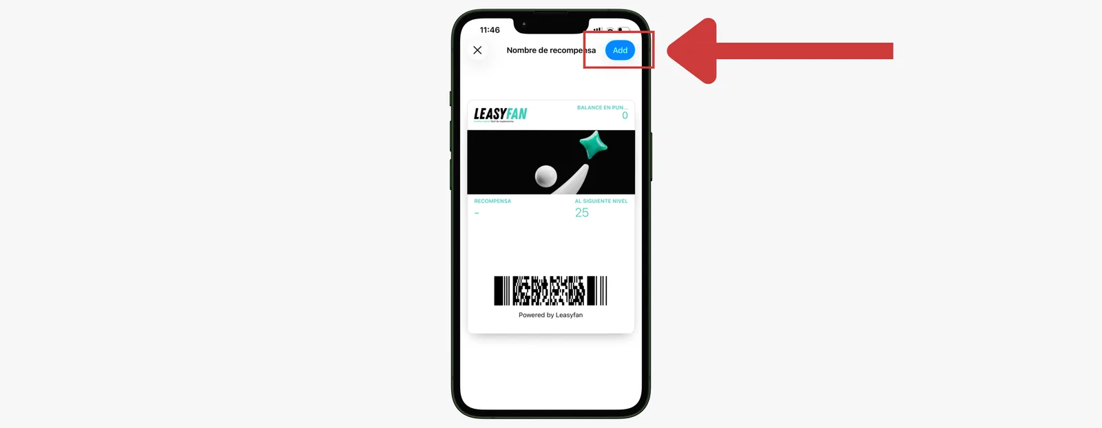 Apple Wallet / botón Agregar