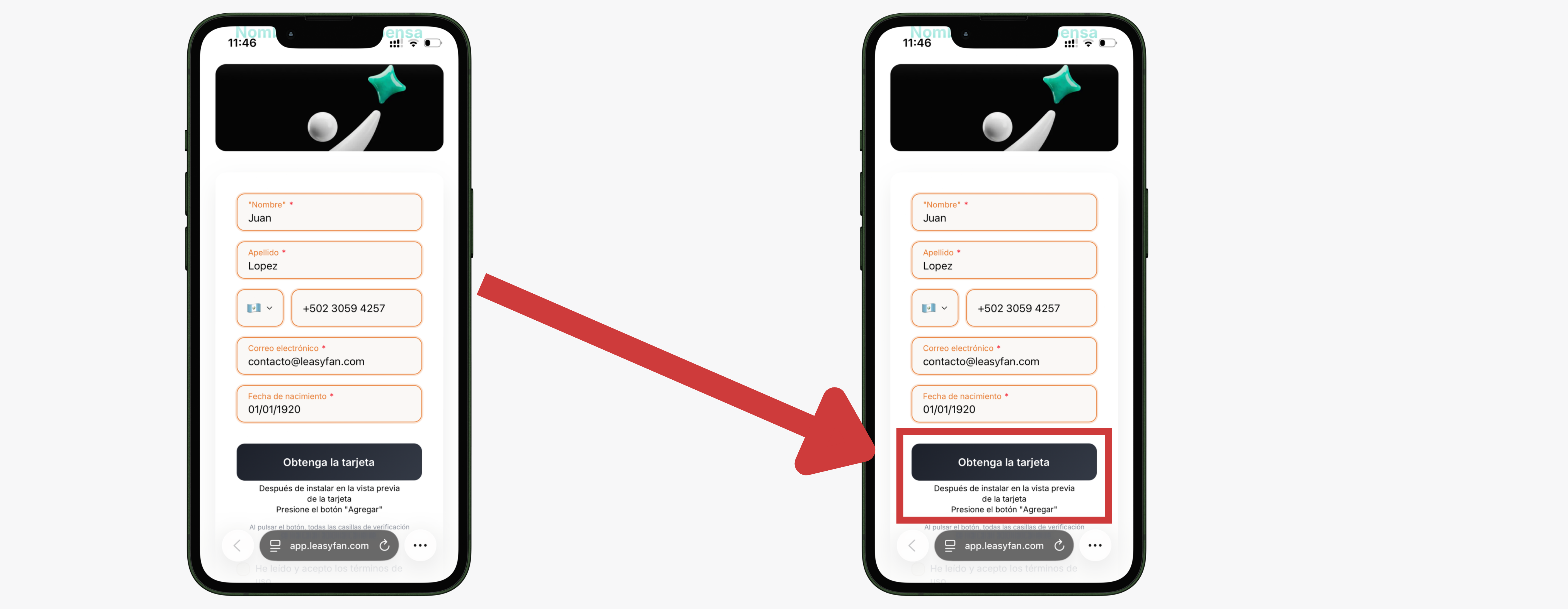 Botón Instalar en Apple Wallet