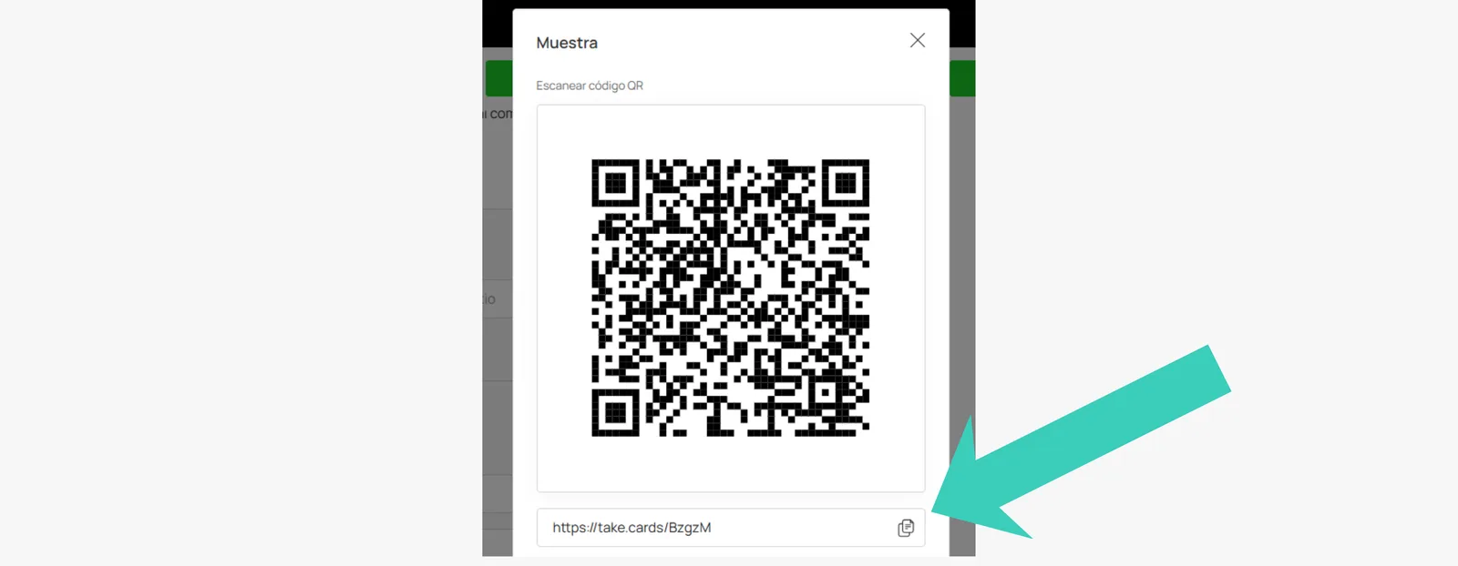 Botón de copiar enlace