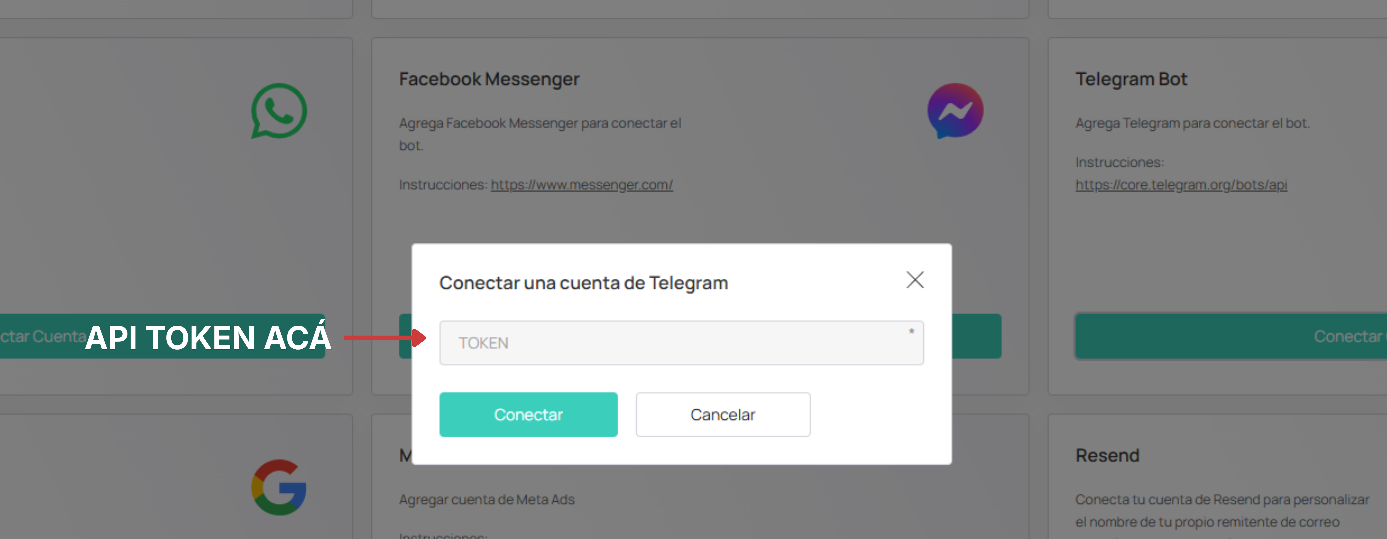 Conexion del token en Leasyfan