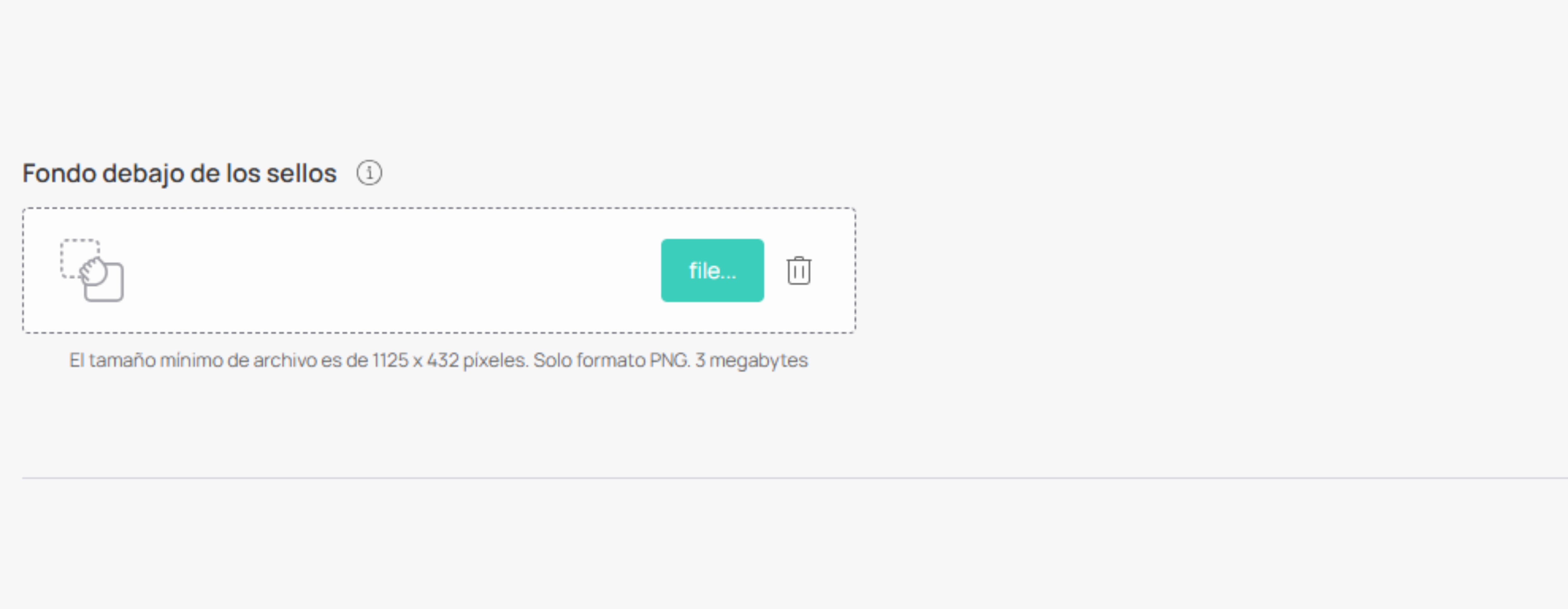 Configuración de imagen de fondo