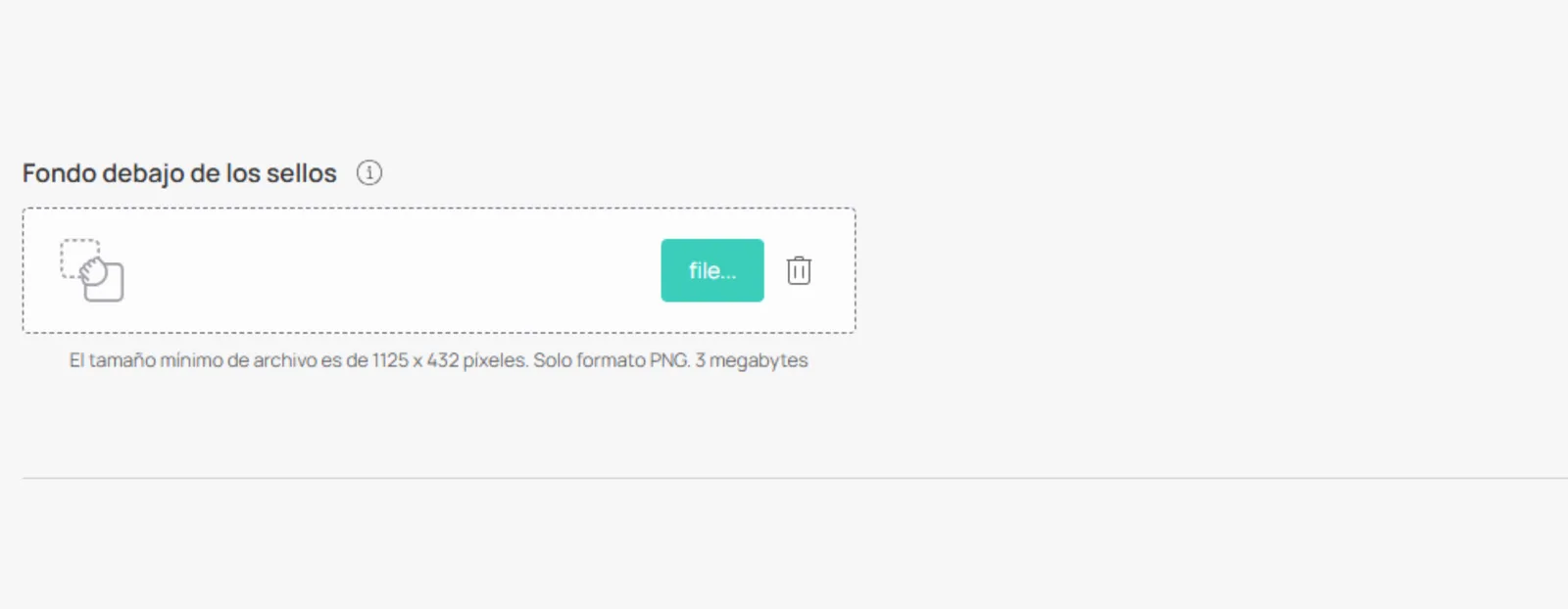Configuración de imagen de fondo
