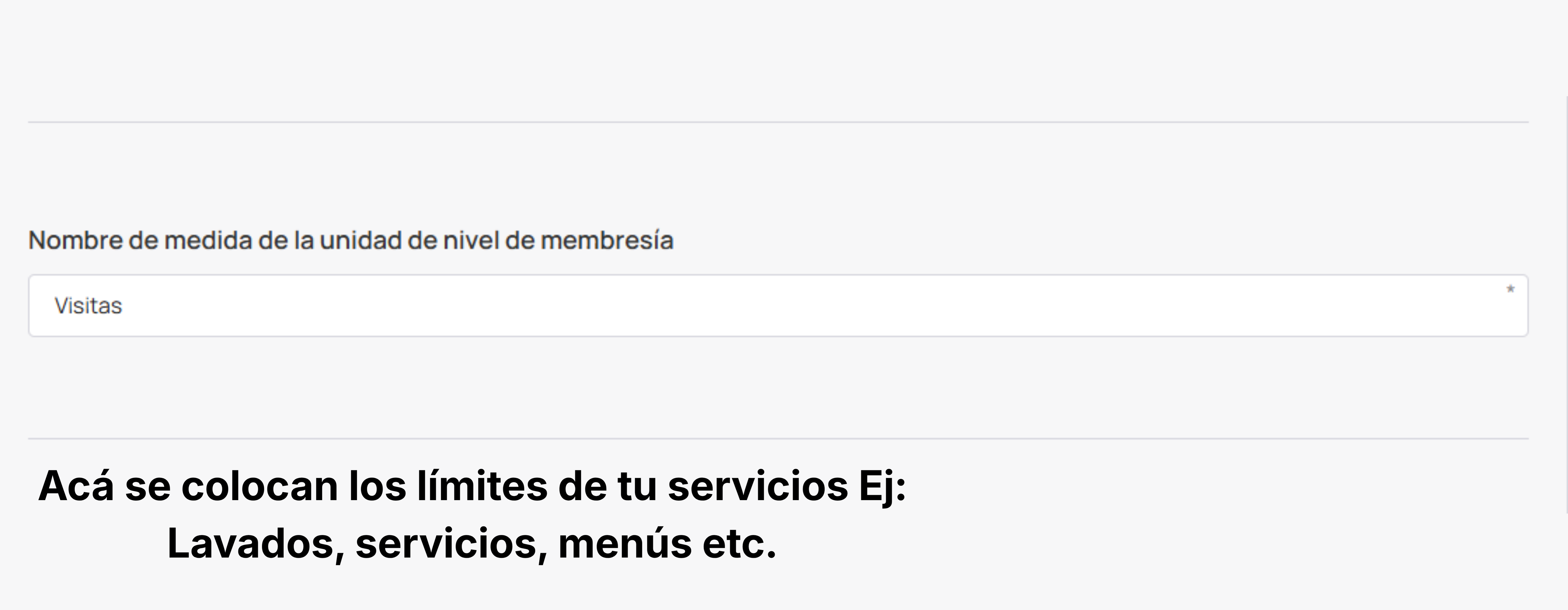 Etiqueta de la unidad Membresía