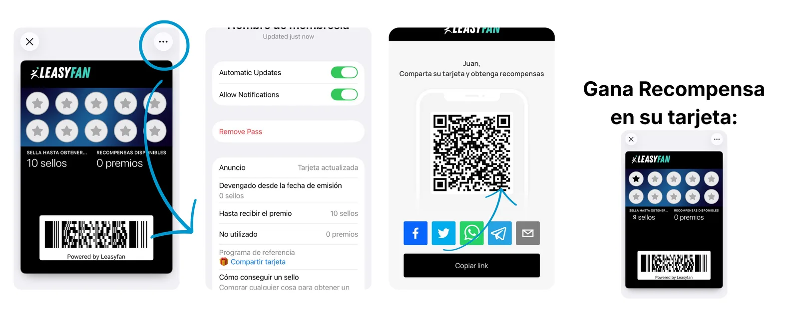 Flujo del programa de referidos