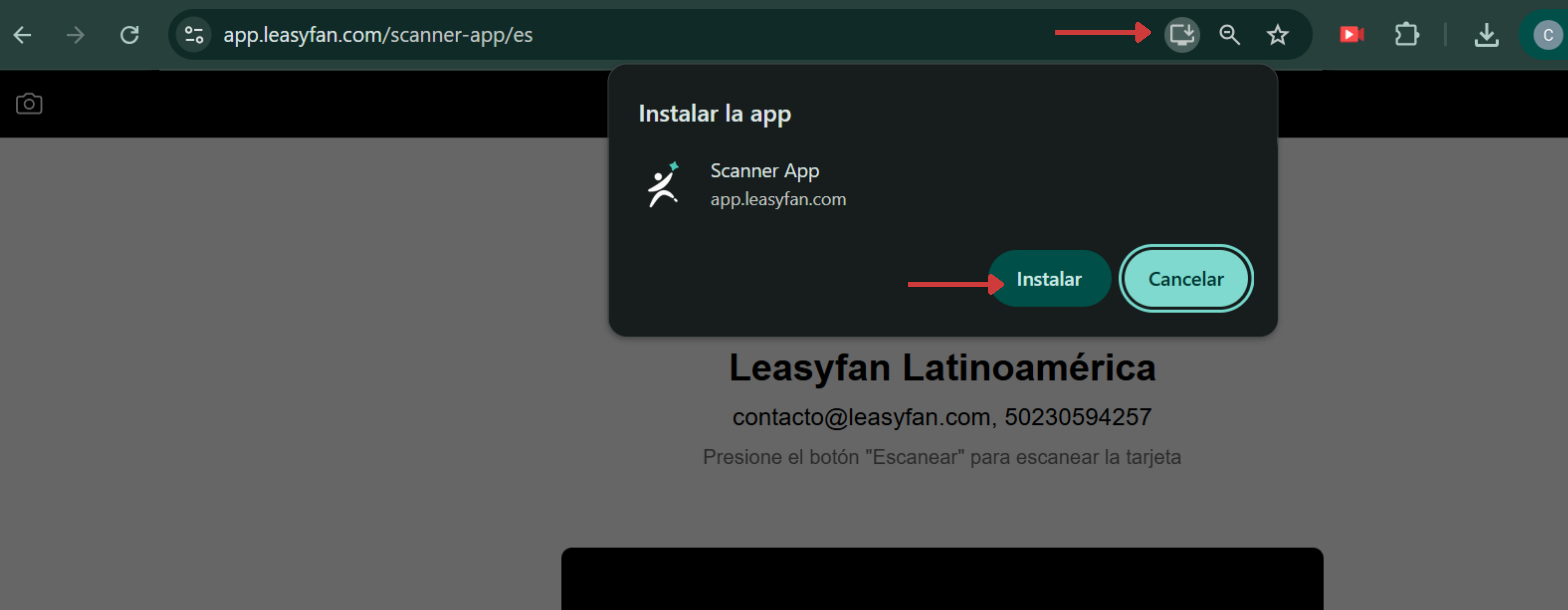 Icono de la app en pantalla de inicio