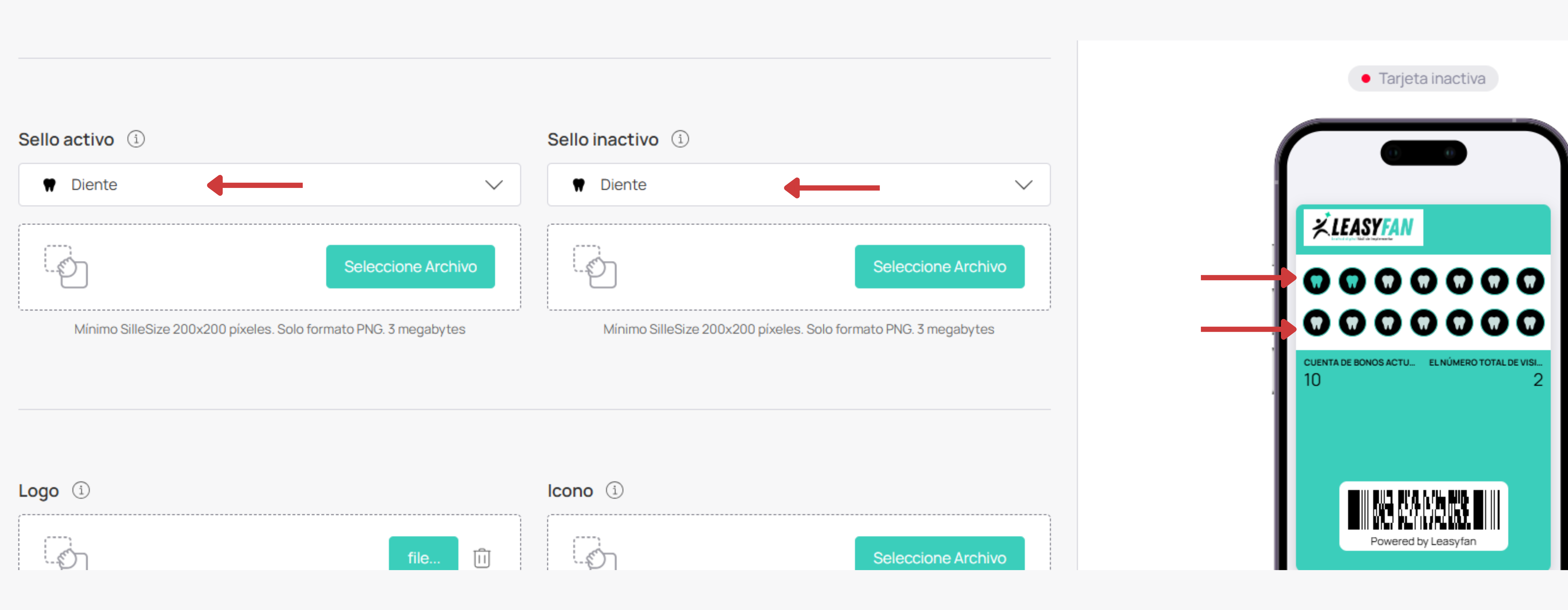 Iconos de visitas Multipass