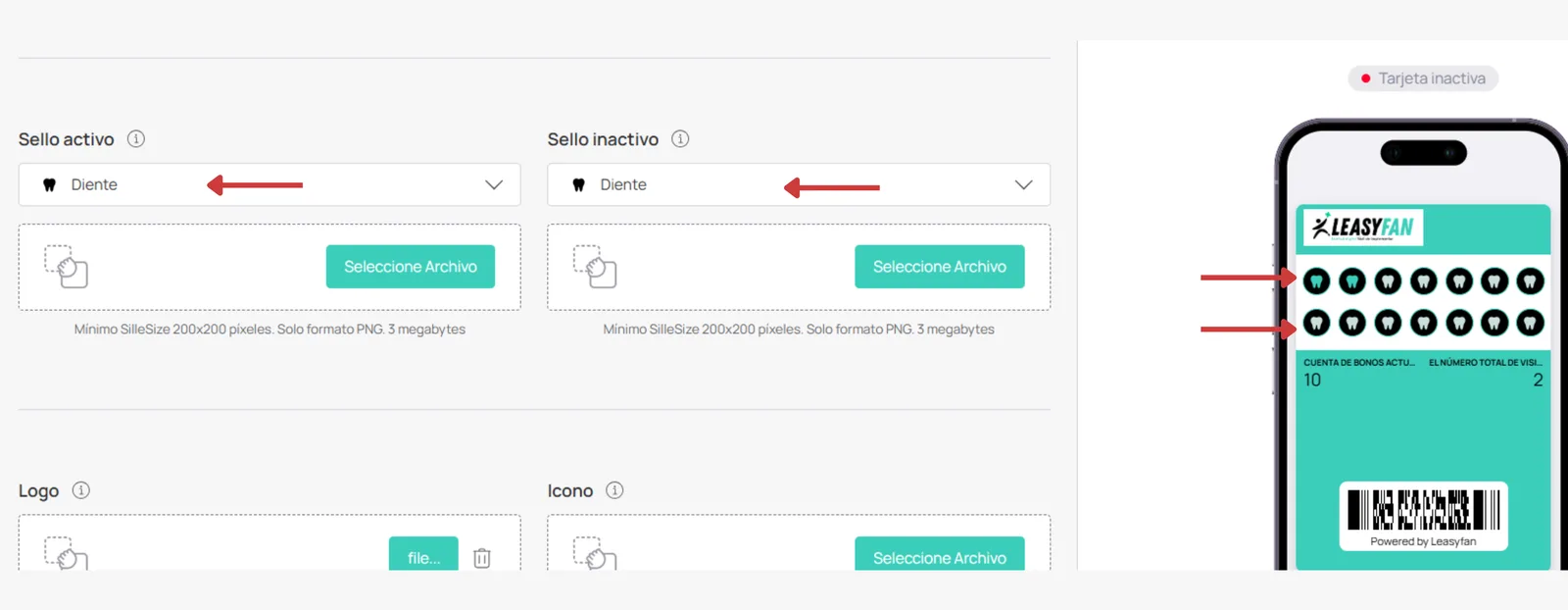 Iconos de visitas Multipass
