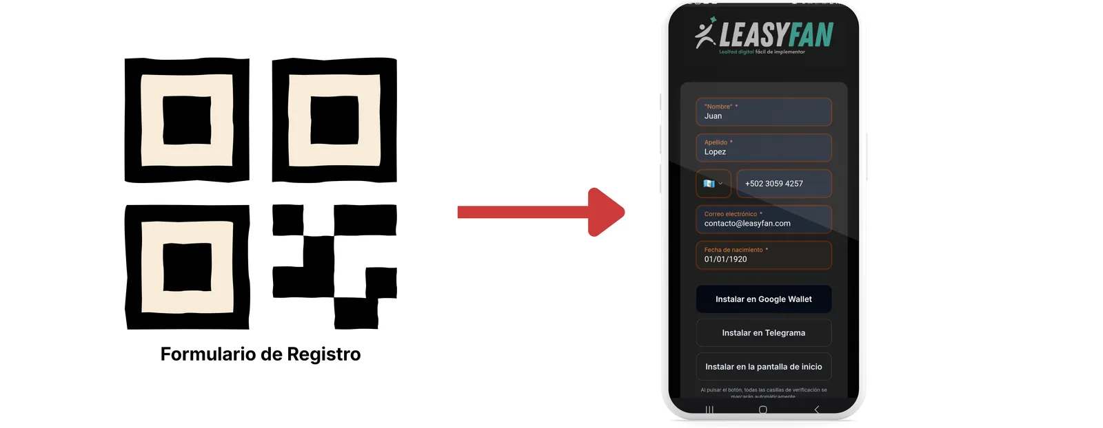 Llenado del formulario (Android)