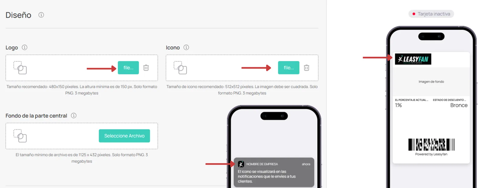 Logo e icono Descuento