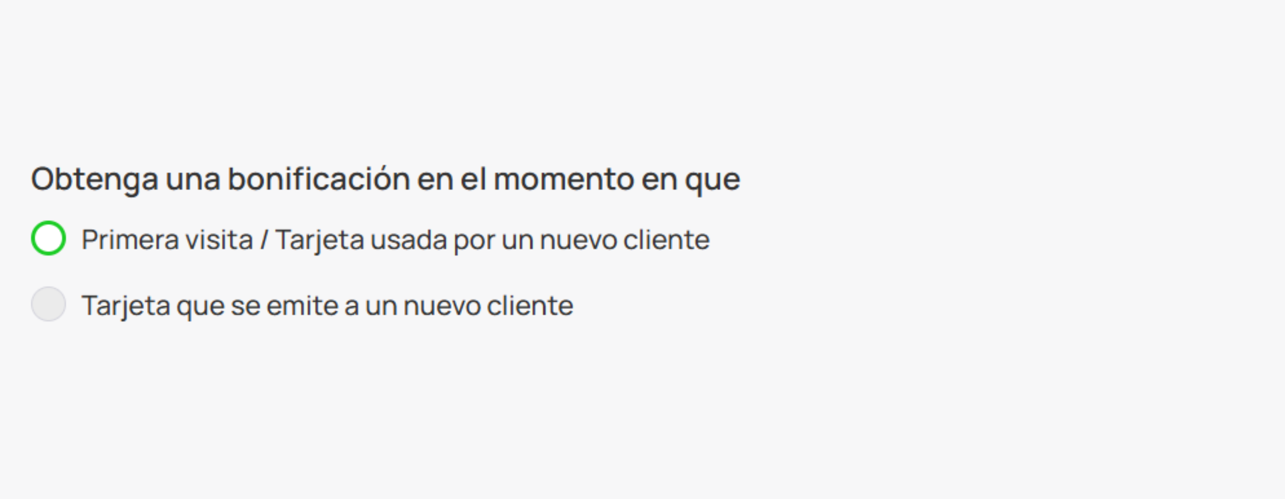 Opciones de timing del bonus de referido