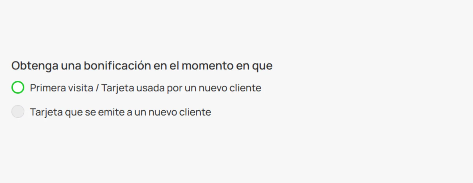 Opciones de timing del bonus de referido