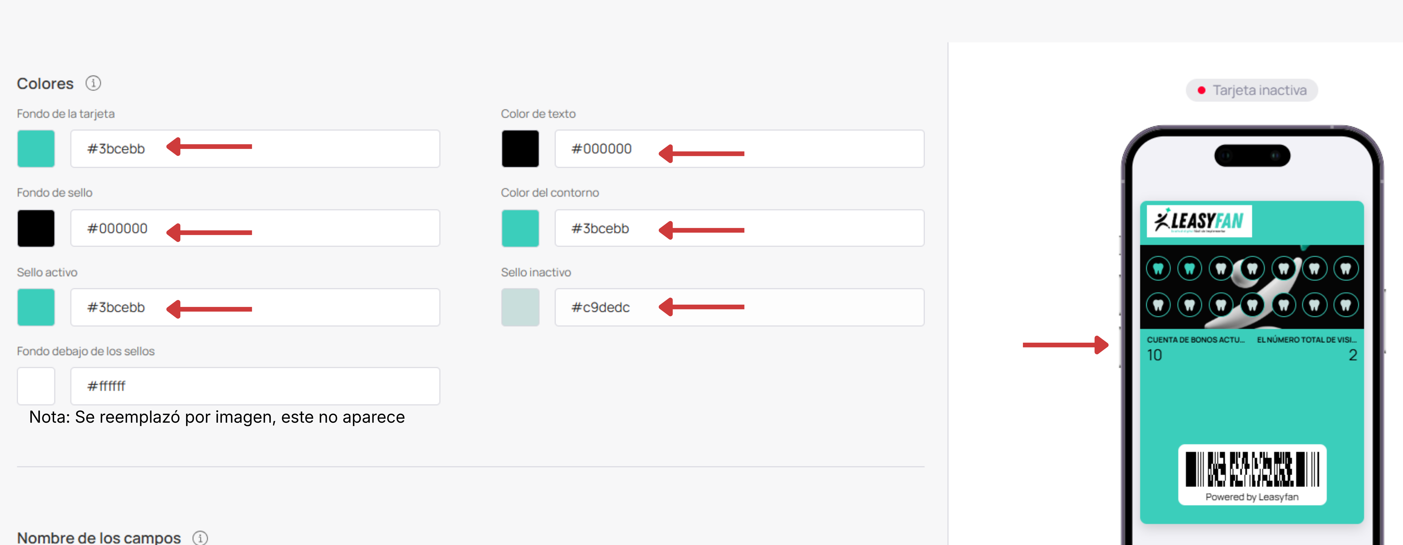 Paleta de colores Multipass