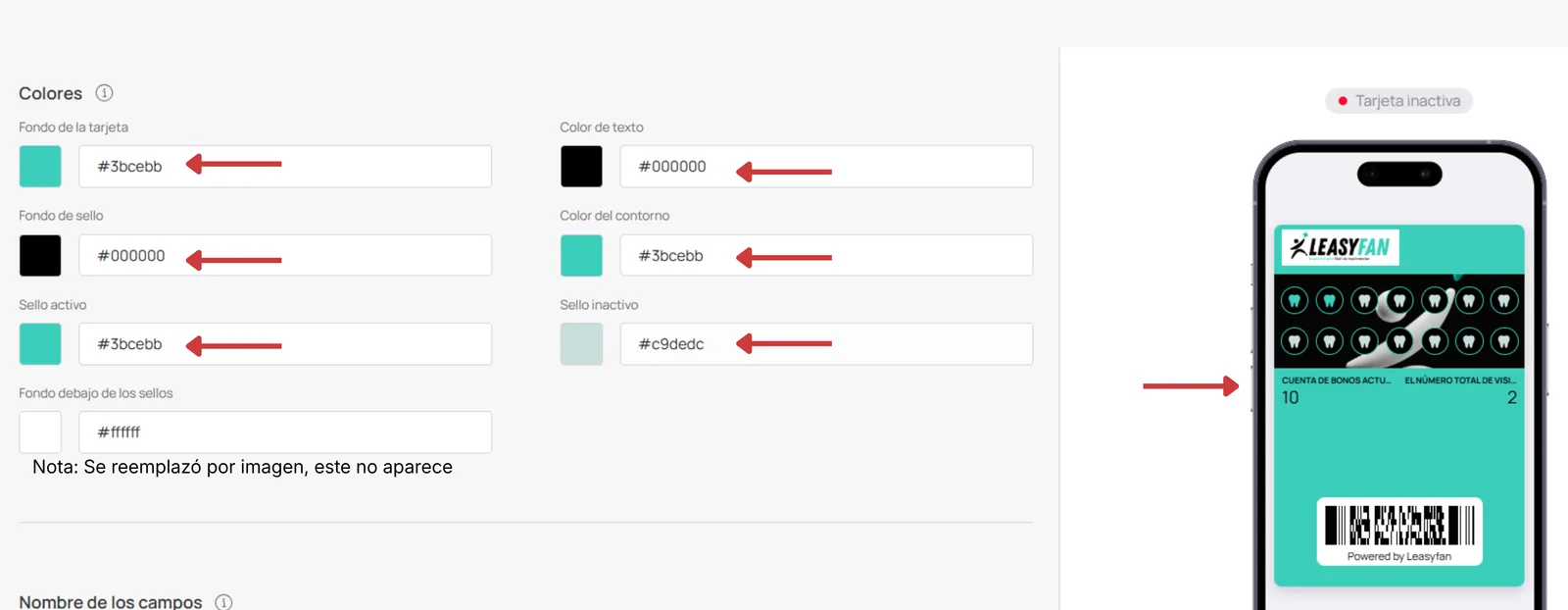 Paleta de colores Multipass