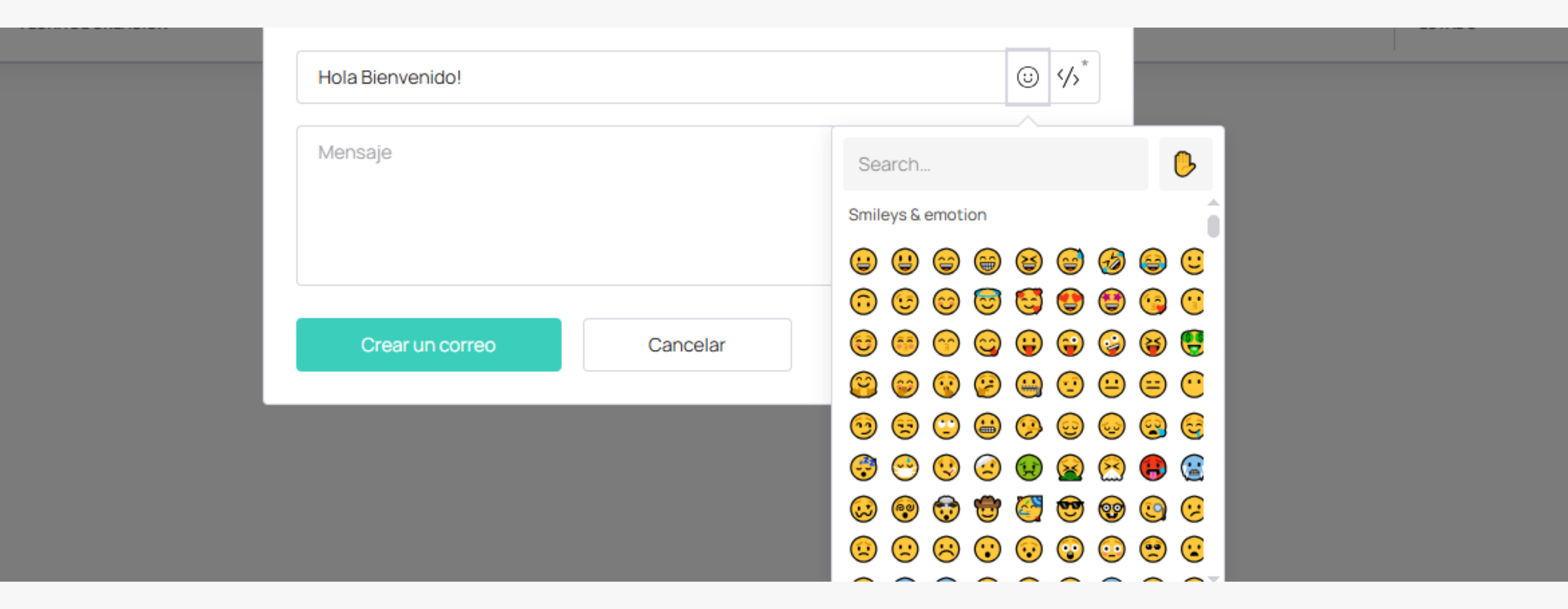Placeholders y emoticones