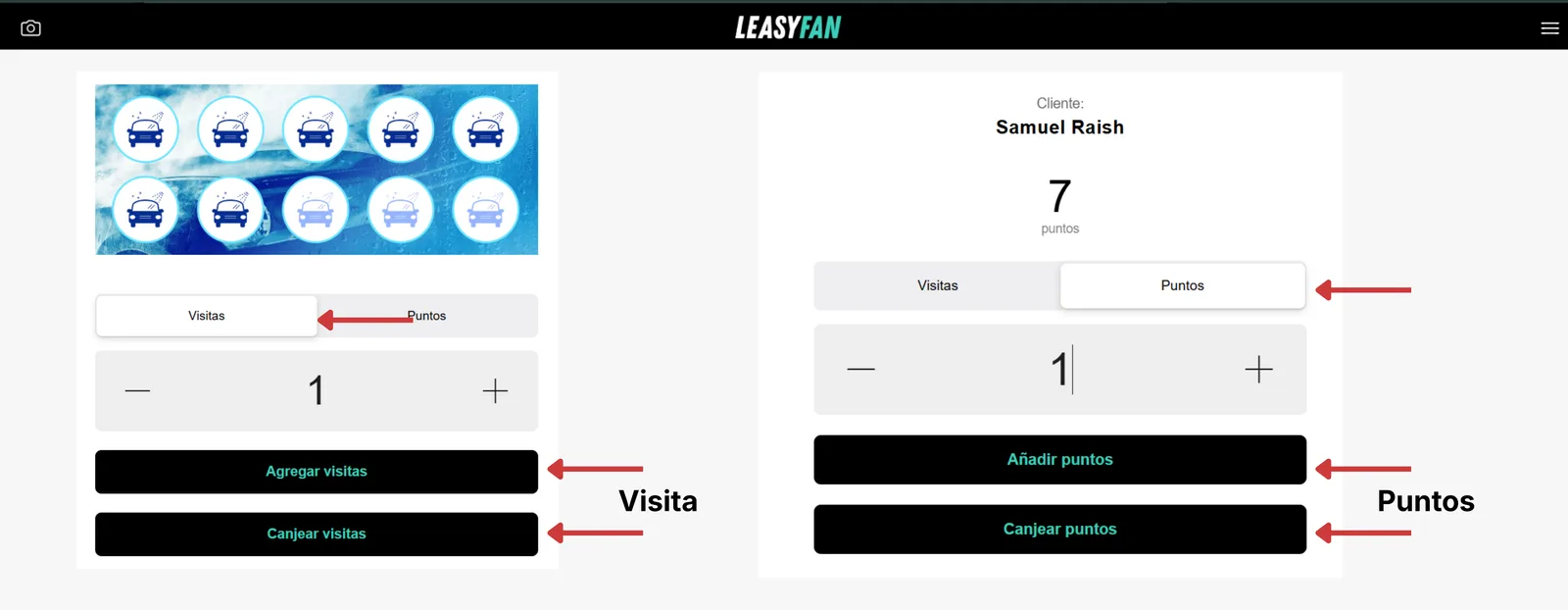 Scanner / Multipass / Visitas y Puntos