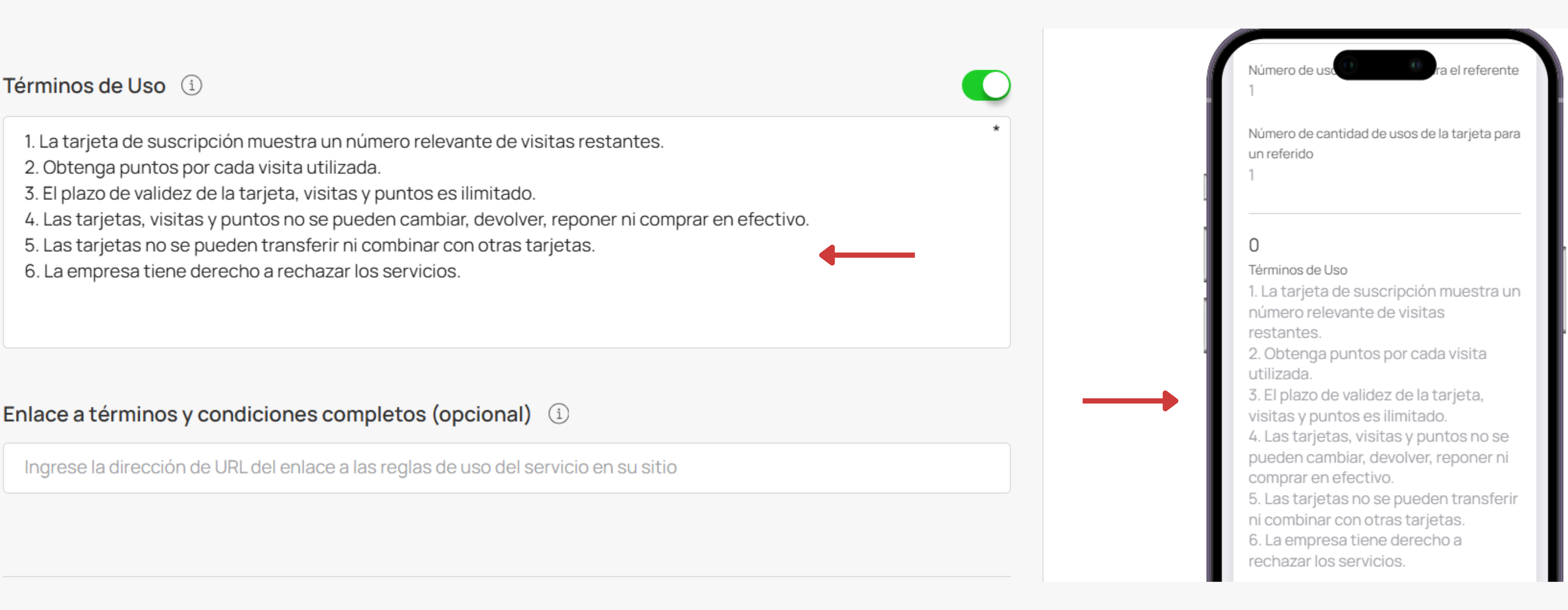 Términos de uso Multipass