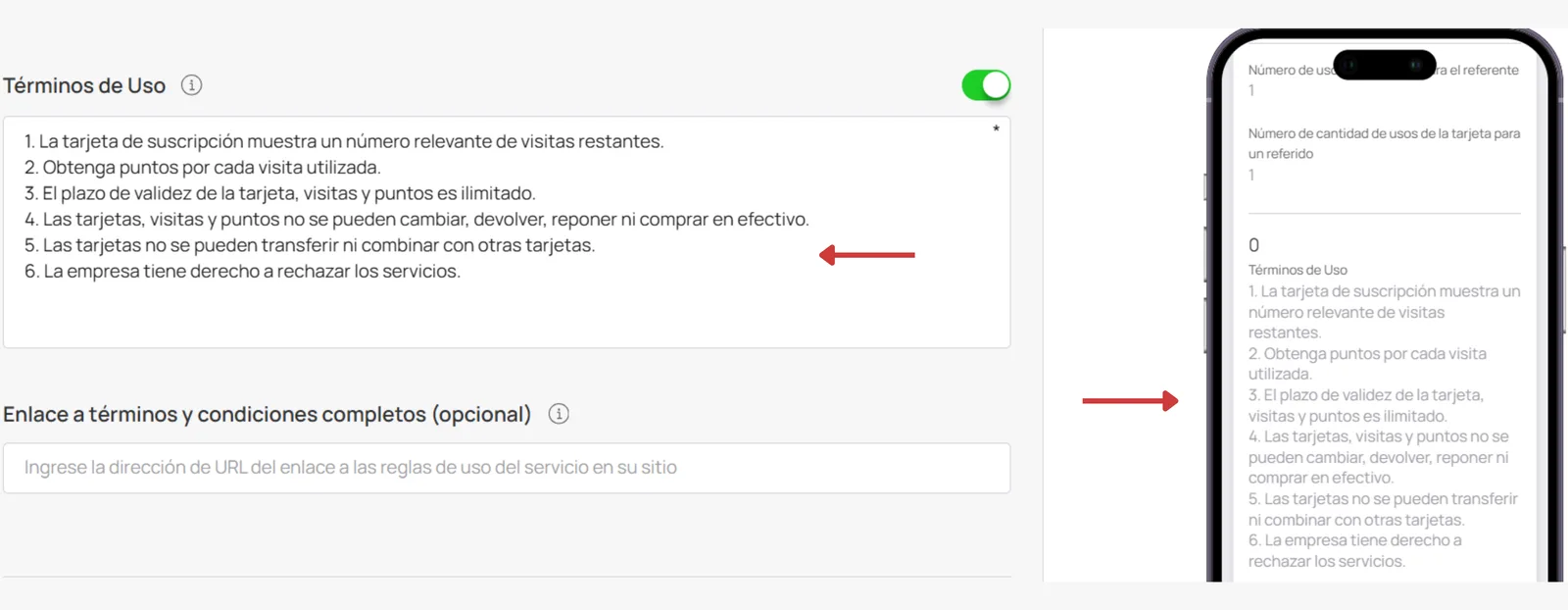 Términos de uso Multipass