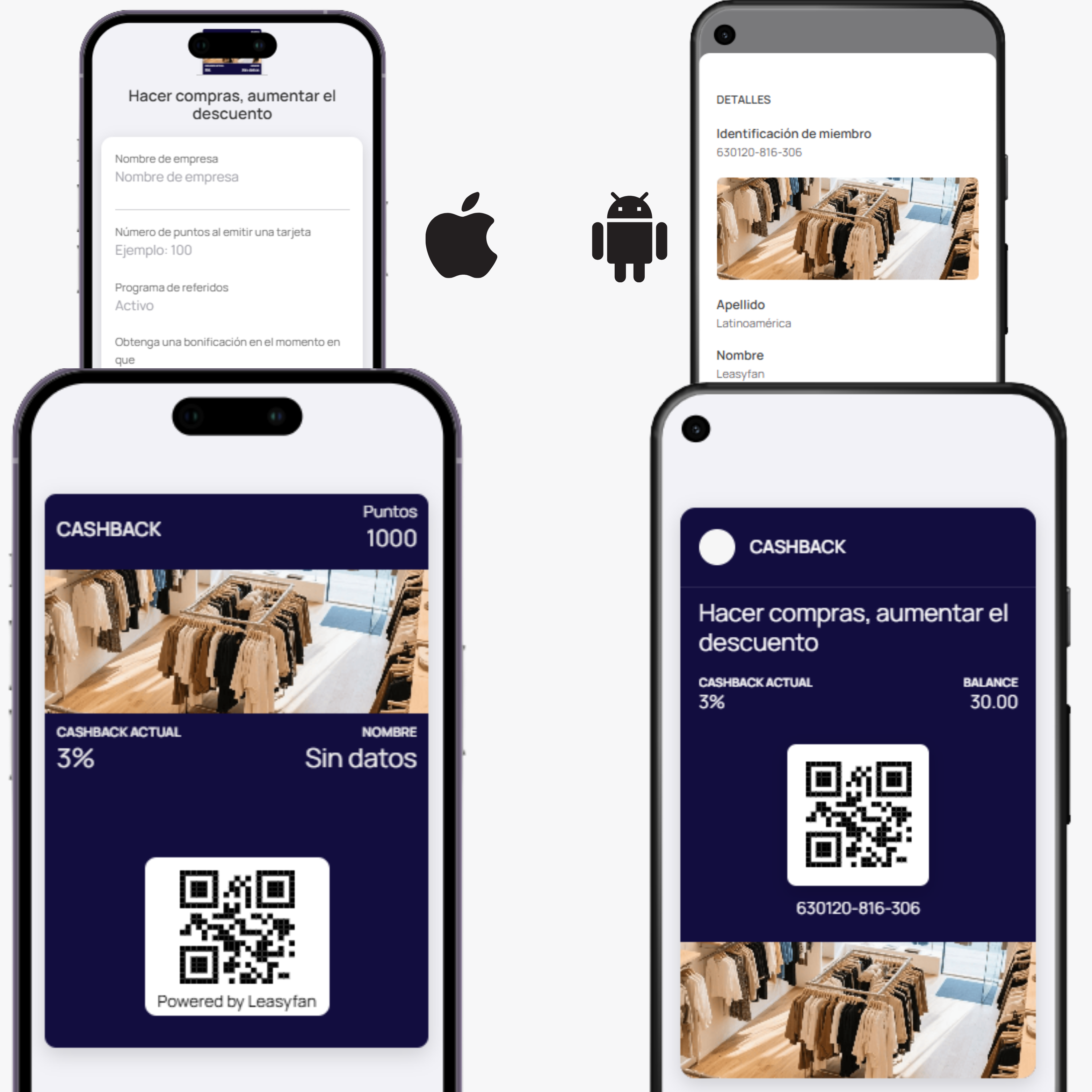 Tarjeta de Cashback / iPhone y Android