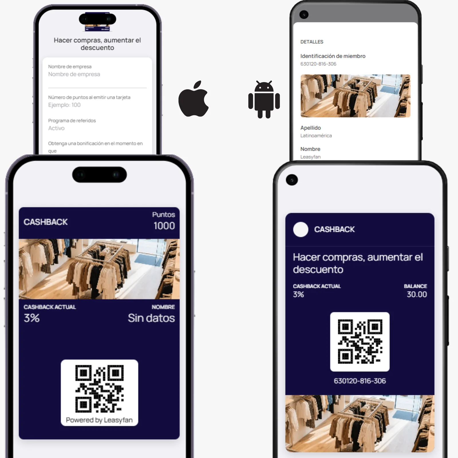 Tarjeta de Cashback / iPhone y Android