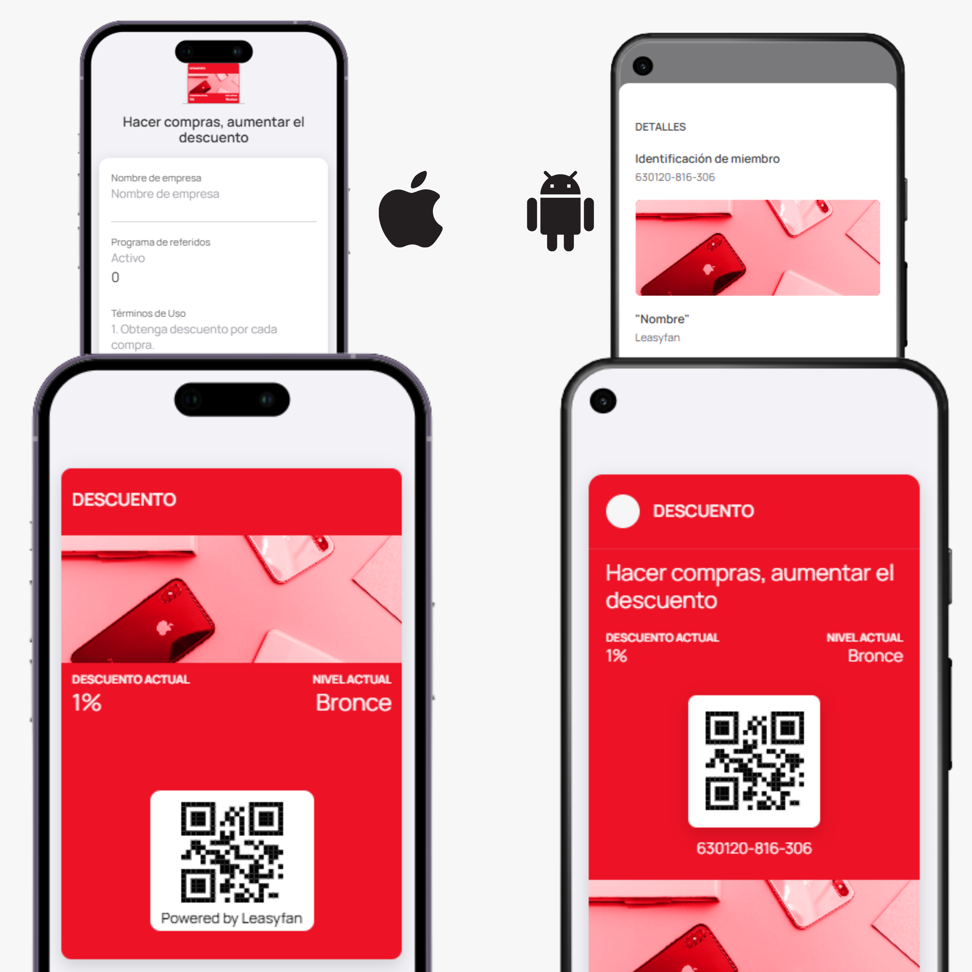 Tarjeta de Descuento / iPhone y Android