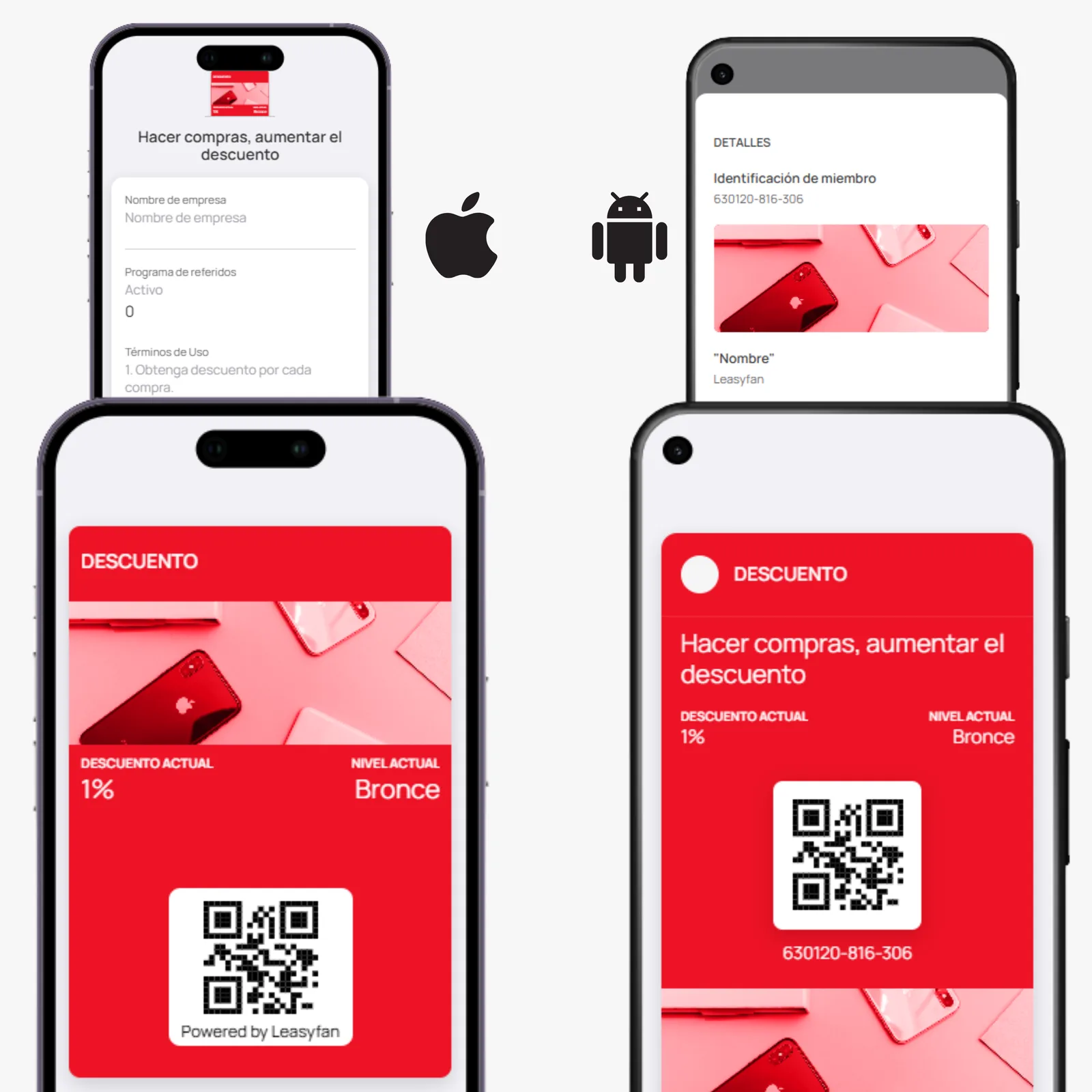 Tarjeta de Descuento / iPhone y Android