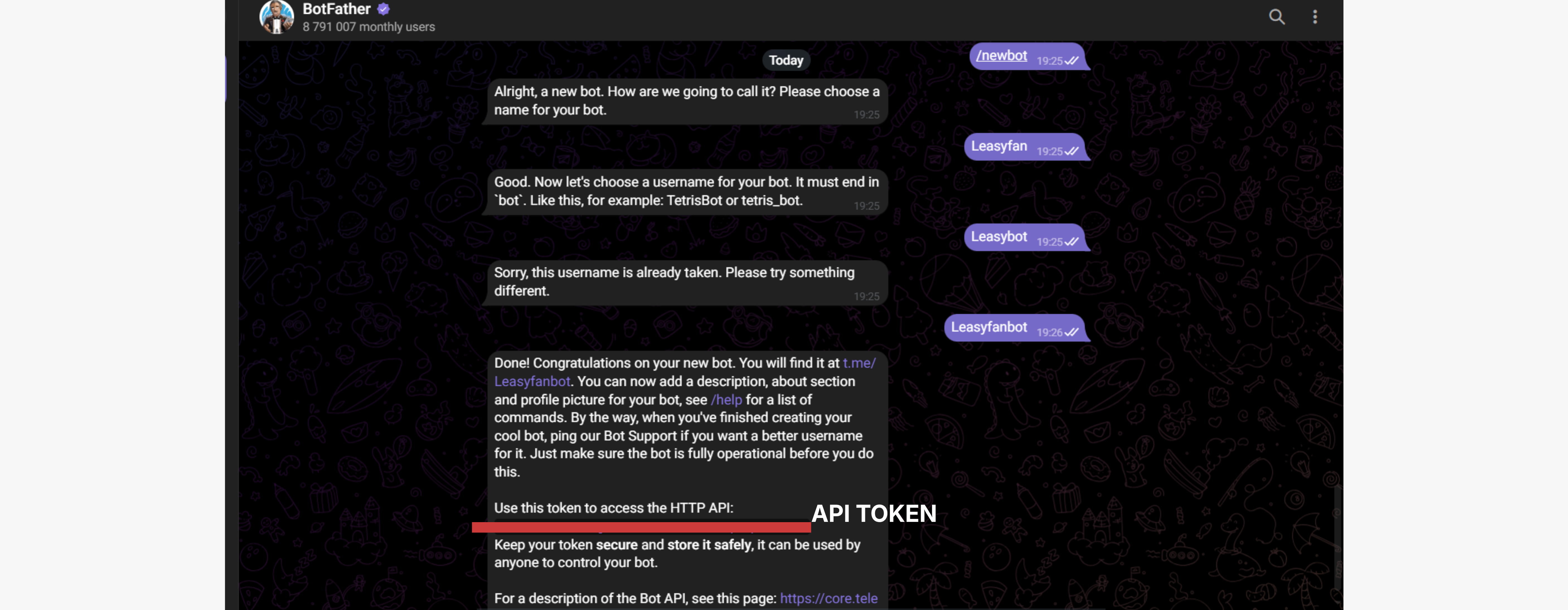 Token recibido