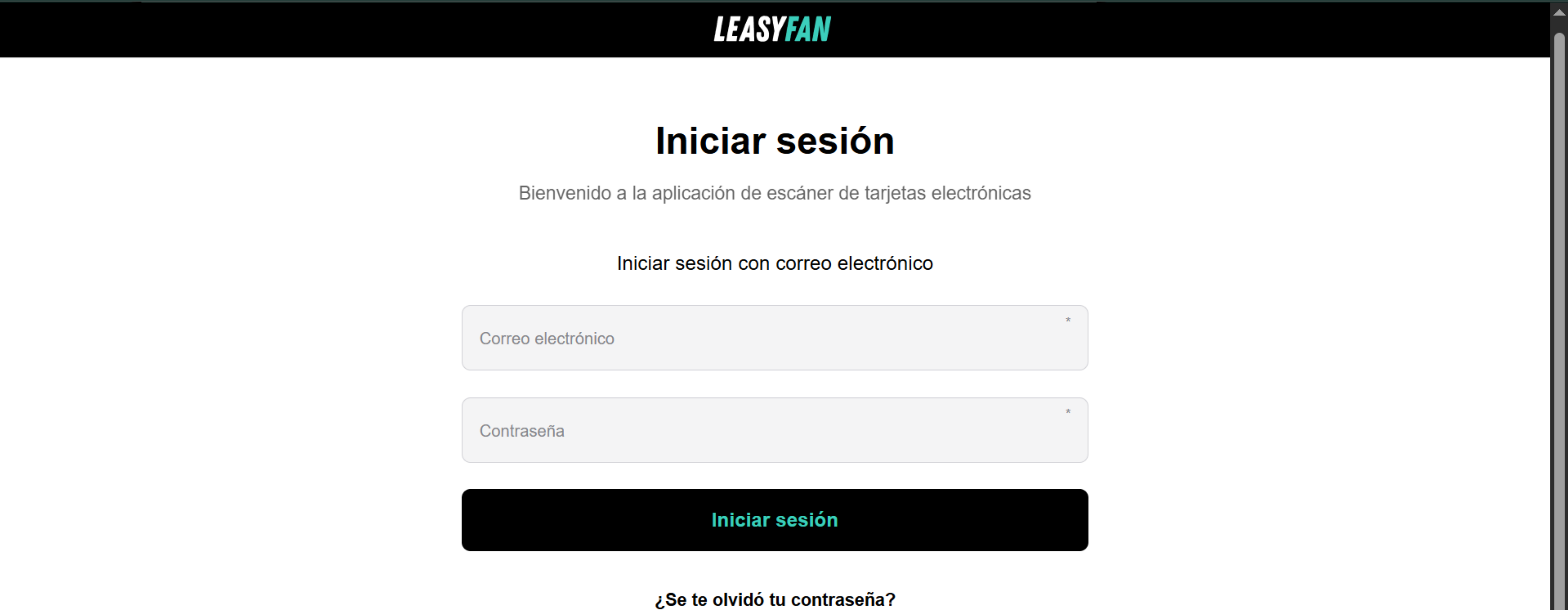 URL del scanner / acceso
