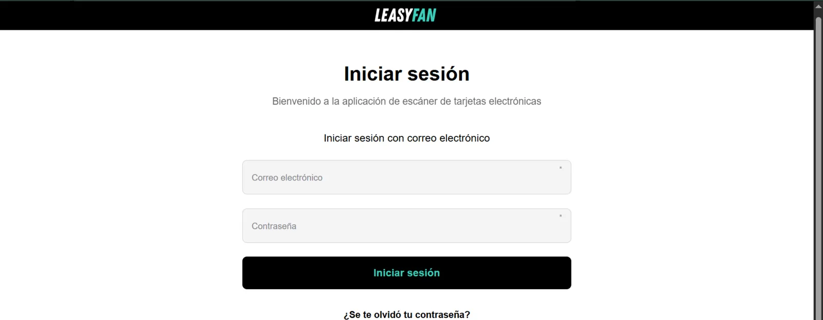URL del scanner / acceso