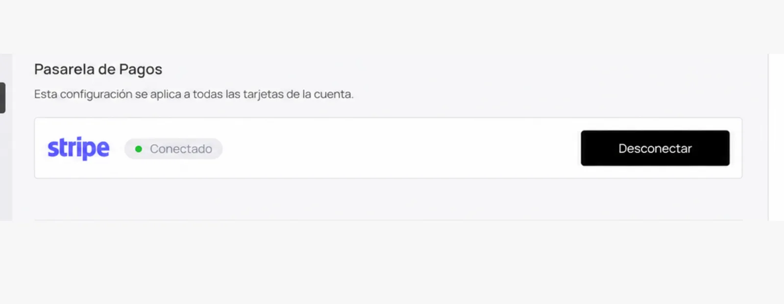 Venta con pagos en línea Gift Card