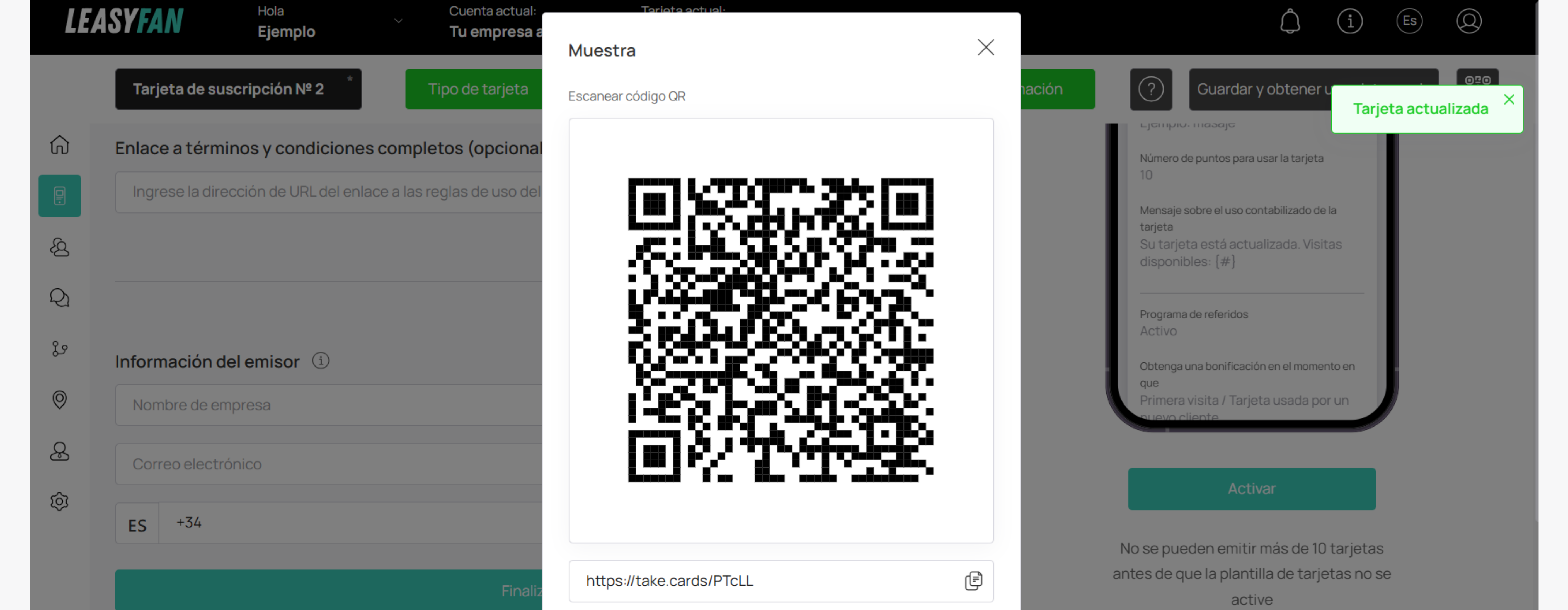 Vista previa y activación Multipass